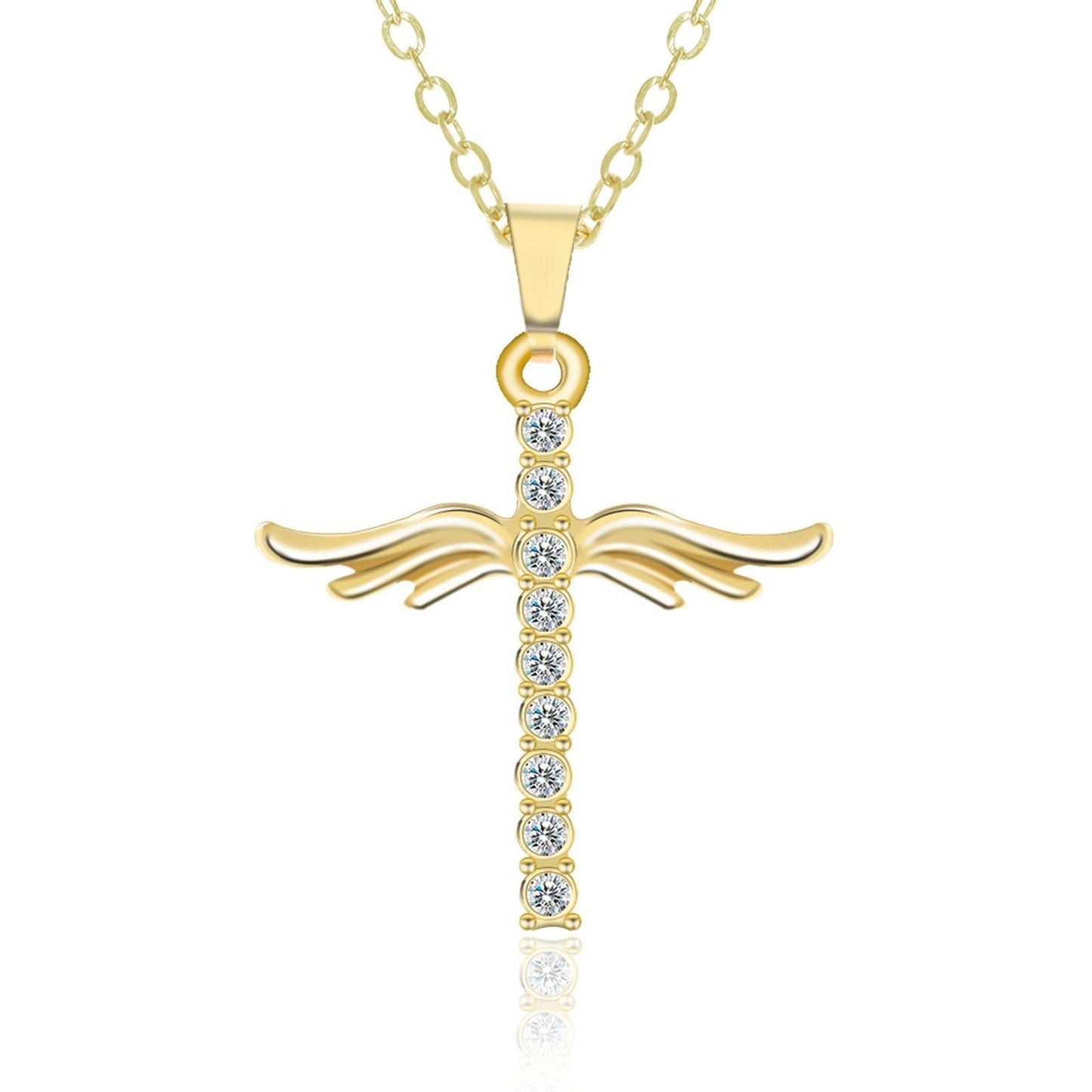 Winged Cross Necklace