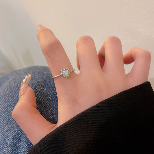 Rosalind Pearl Heart Ring