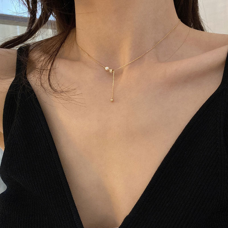 Claudia Pearl Drop Necklace