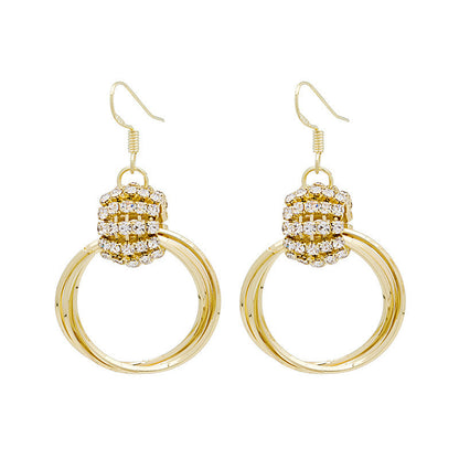 Anastasia Gold Plated Loop Earrings