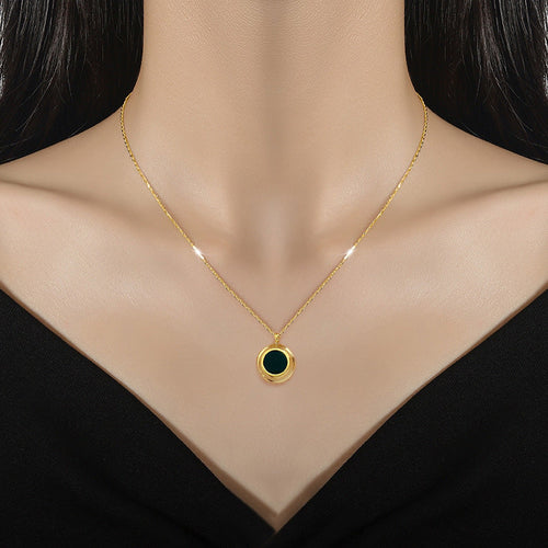 Solace Reversible Gold Pendant