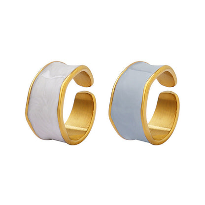 Sasha Golden Enamel Ring