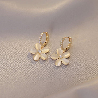 Pristine Petal Opal Earrings
