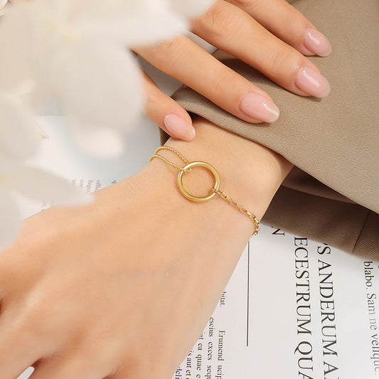 Luria Golden Hoop Bracelet