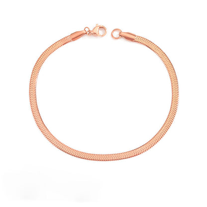 Stella Herringbone Chain Bracelet
