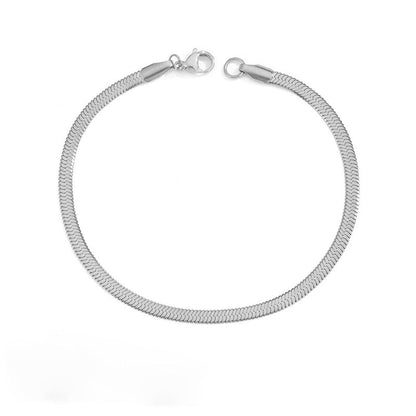 Stella Herringbone Chain Bracelet