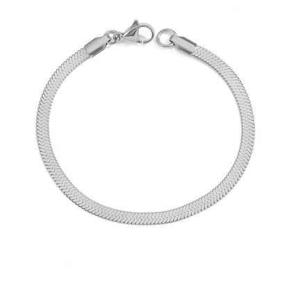 Stella Herringbone Chain Bracelet