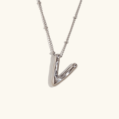 Personalized Bubble Initial Necklace