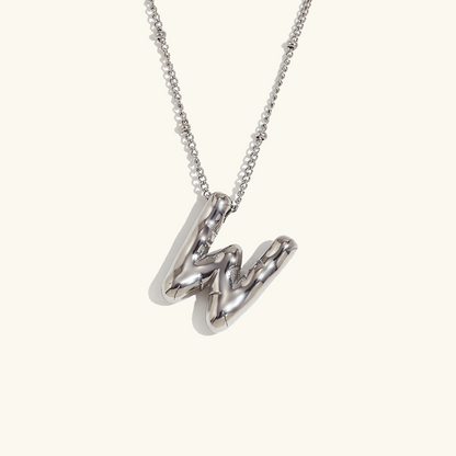 Personalized Bubble Initial Necklace