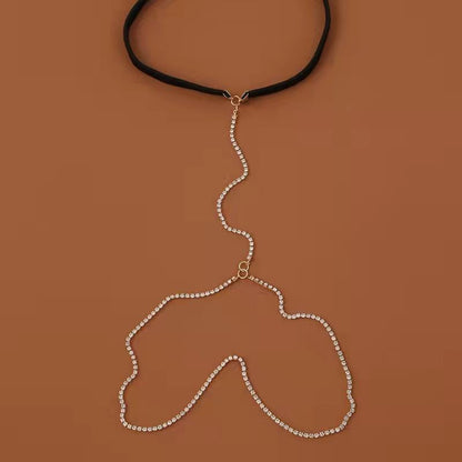 Zirconia's Embrace Leg Chain