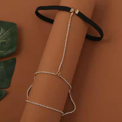 Zirconia's Embrace Leg Chain