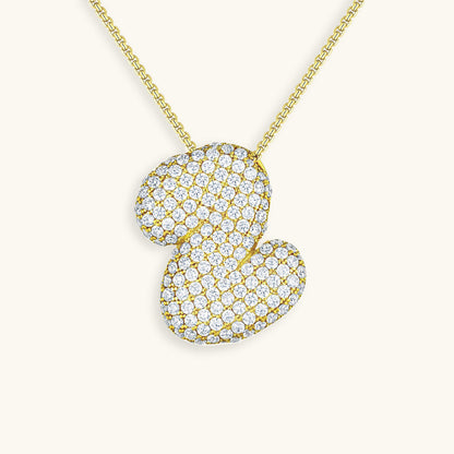 Hailey Bubble Initial Necklace