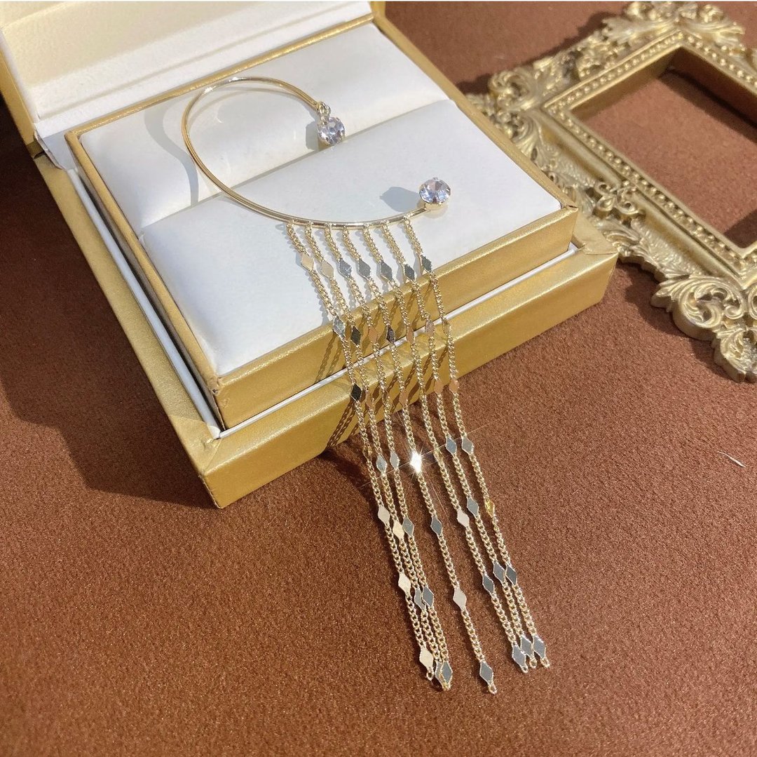 Piercing Free Long Tassel Earring