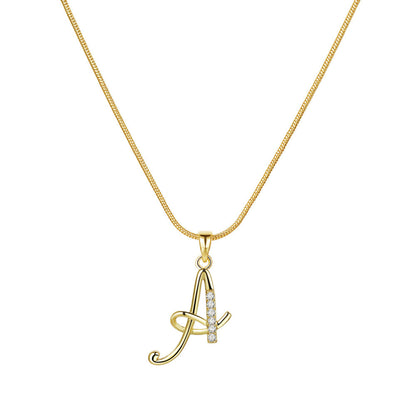Lily Initial Necklace