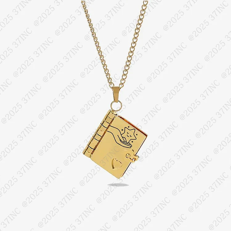 For Daughter - Star In The Universe Book Necklace