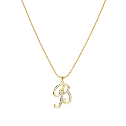 Lily Initial Necklace