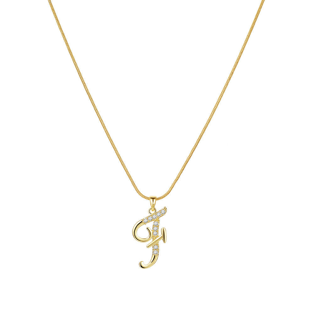 Lily Initial Necklace