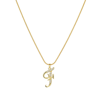Lily Initial Necklace
