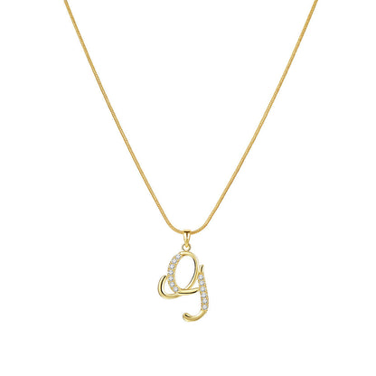 Lily Initial Necklace