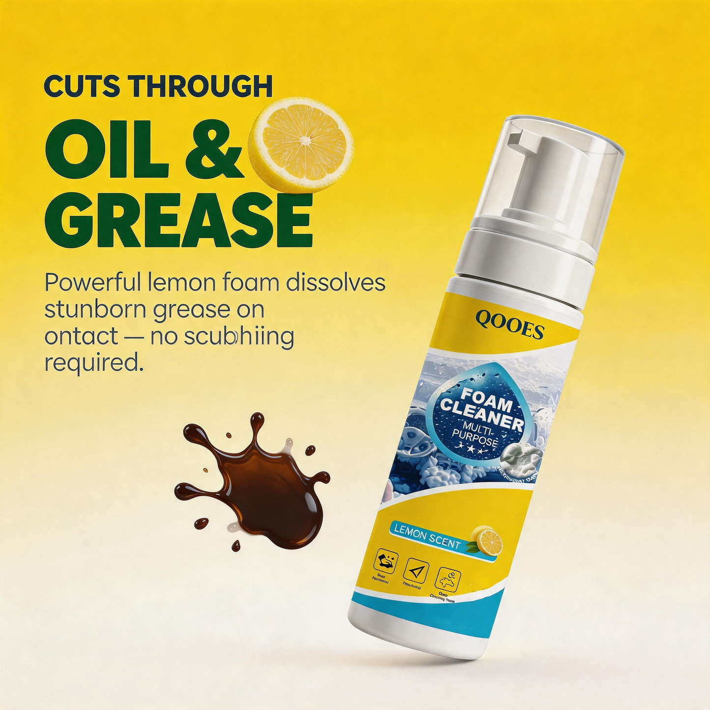 Qooes-Multi-functional cleaning spray-Clean Stains Instantly — No Water Needed