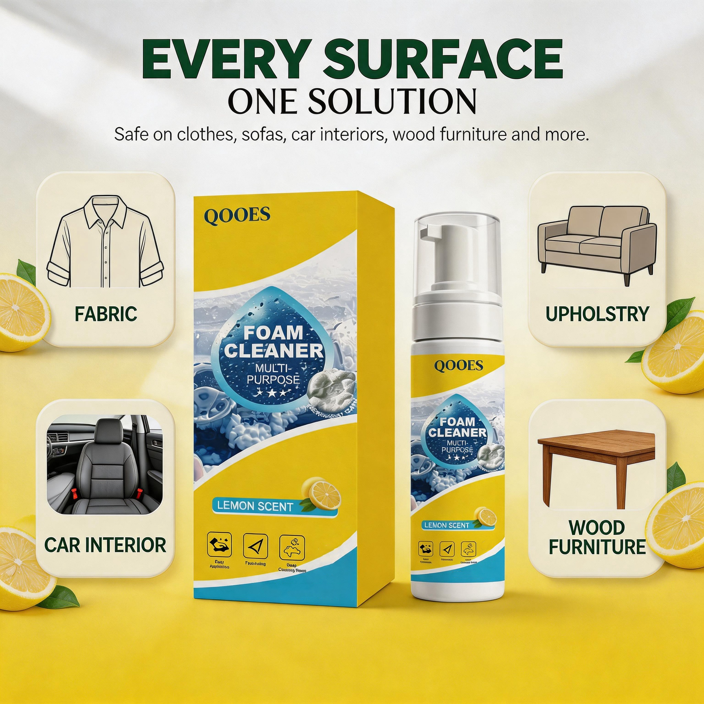 Qooes-Multi-functional cleaning spray-Clean Stains Instantly — No Water Needed