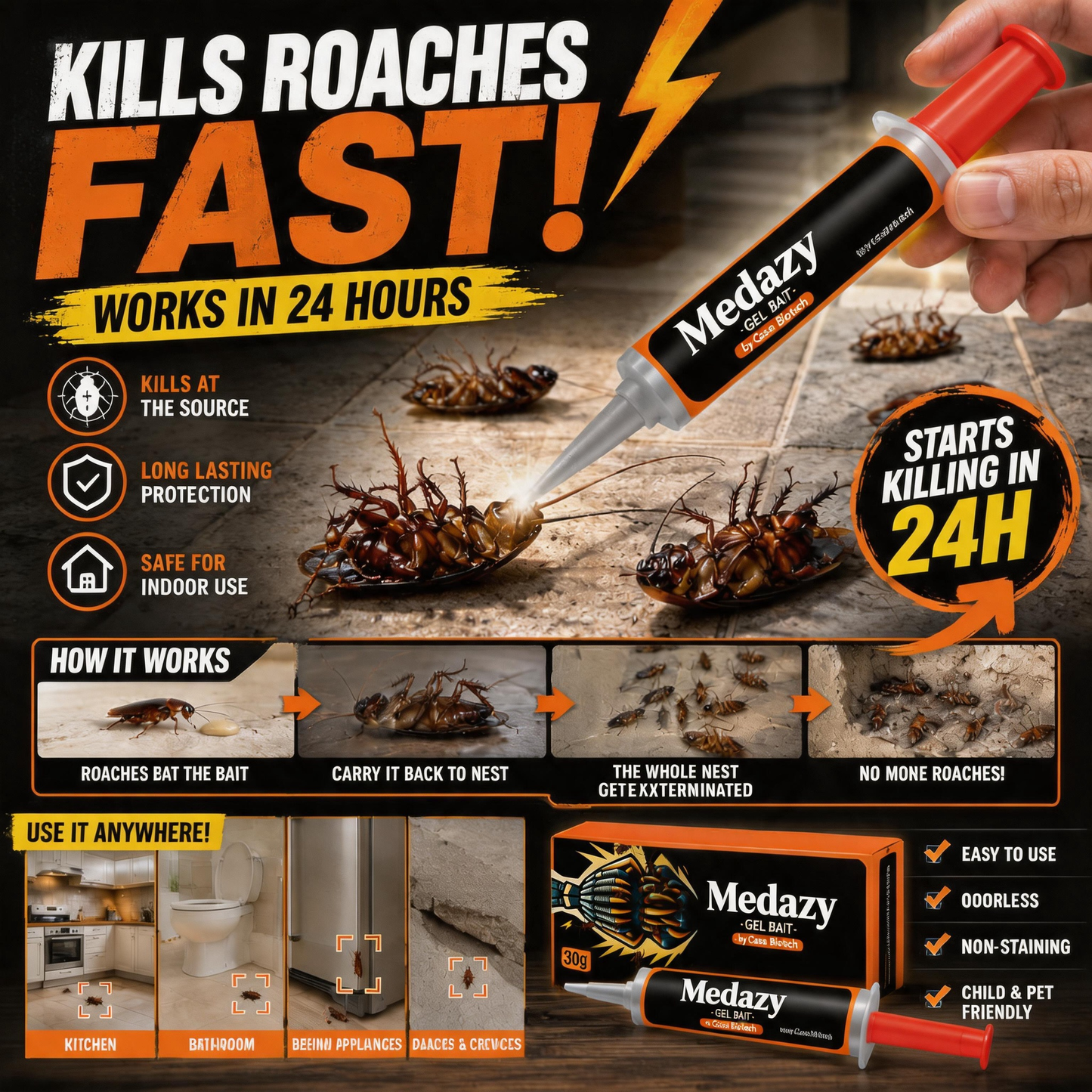🔥Hot Sale 49% OFF🔥Medazy Gel Bait (New Upgraded Formula)