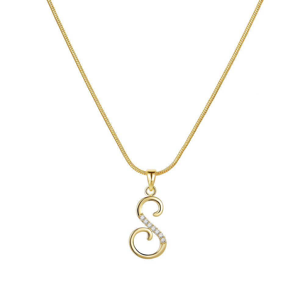 Lily Initial Necklace