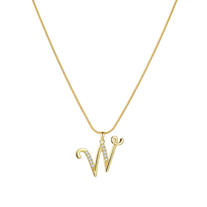 Lily Initial Necklace